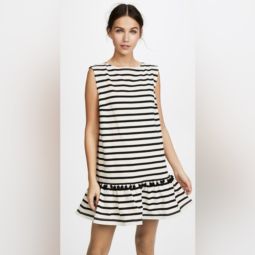 Marc Jacobs Striped Pom Pom Dress Size Small